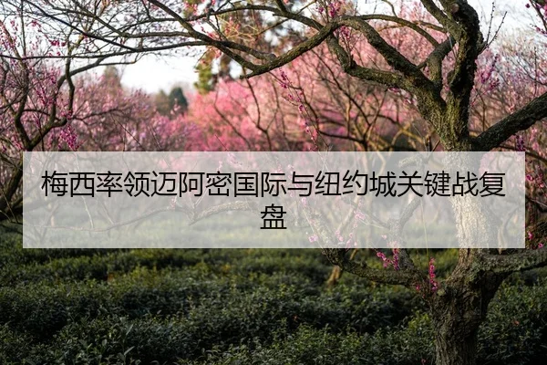梅西率领迈阿密国际与纽约城关键战复盘 | Anbo